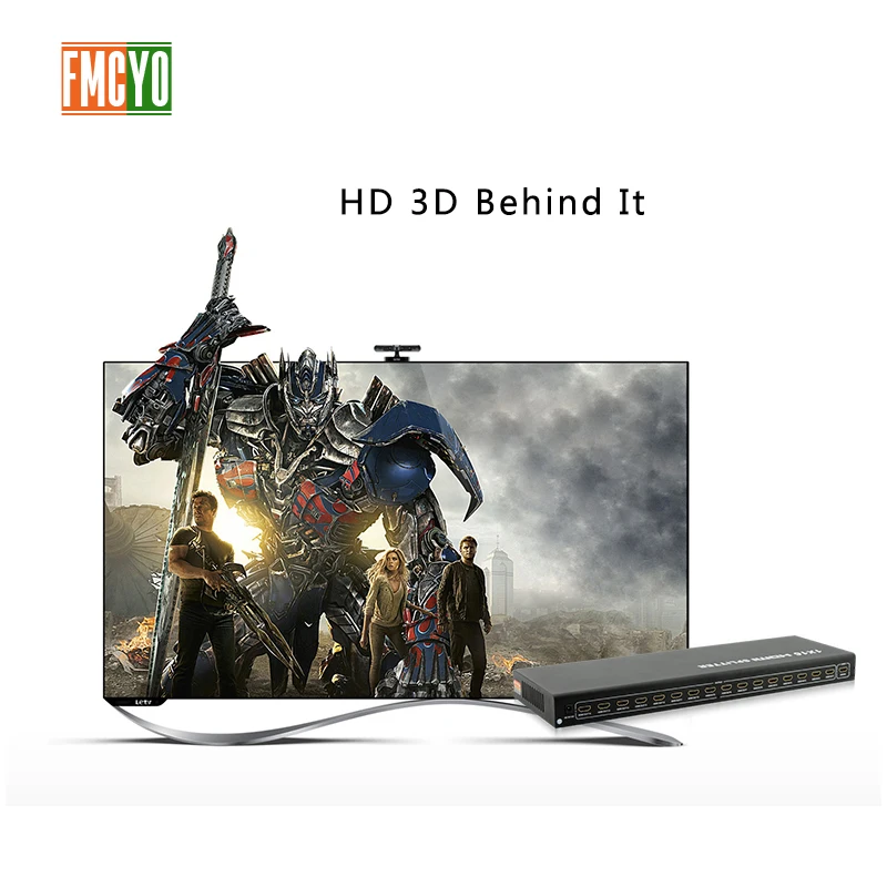 HDMI сплиттер KVM коммутатор 16x1 1x16 Mini порт 16 вход 1 выход 4K разрешение