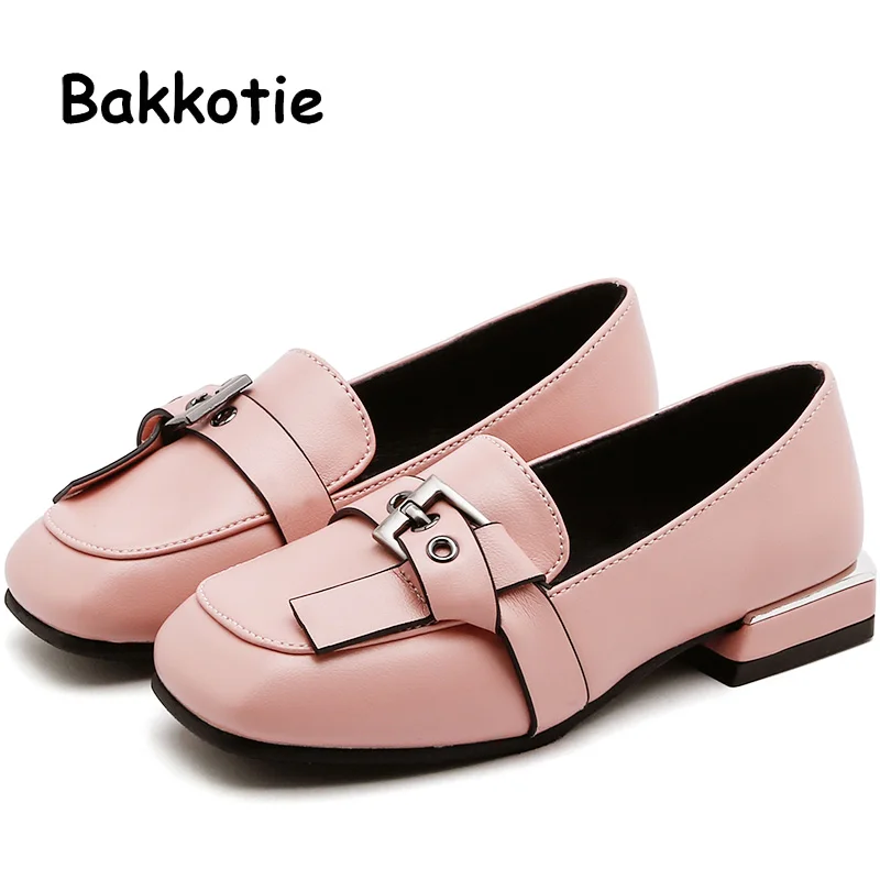Bakkotie Autumn Kids Fashion Pu Leather Shoes New Baby Girls Sweet Pink Party Shoes Princess Fashion Black Dress Shoes