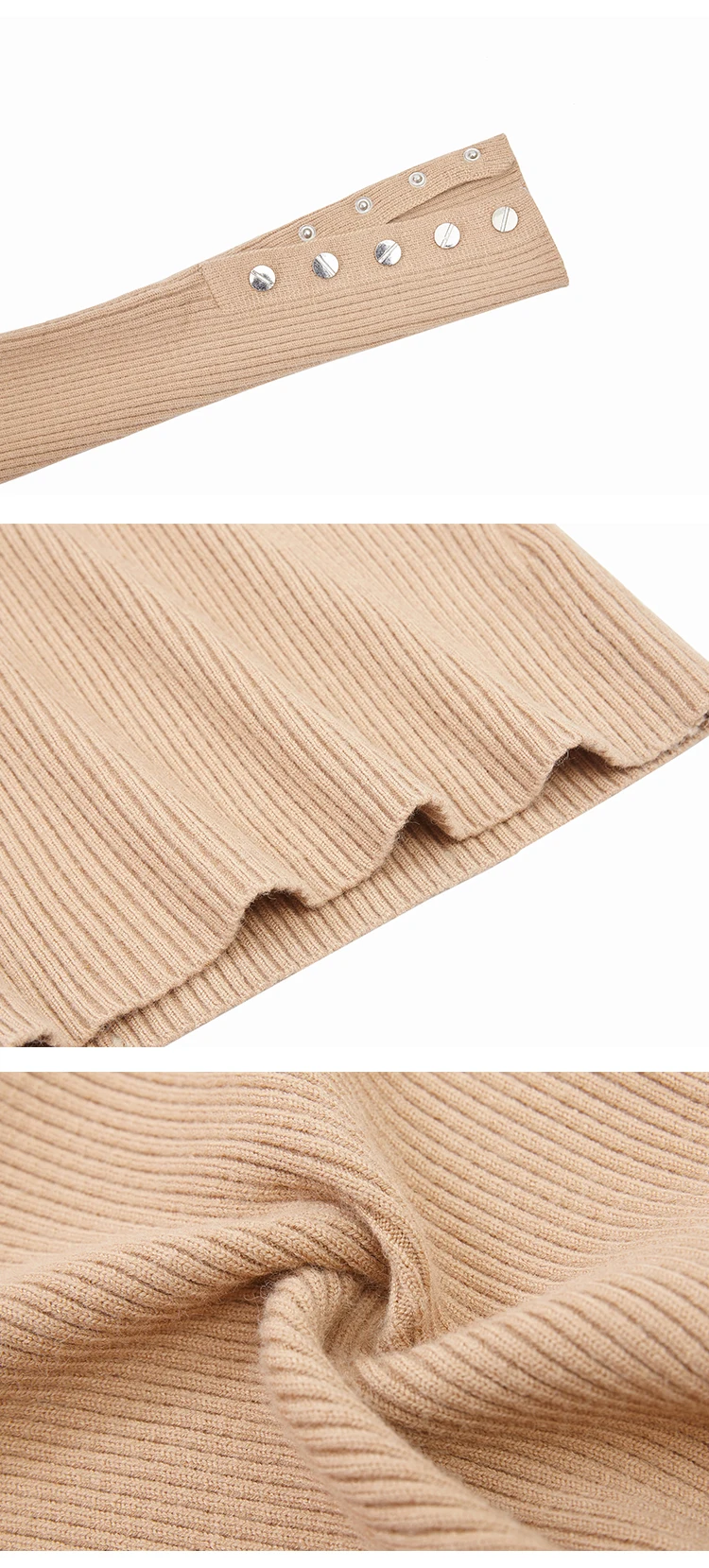 

Turtleneck Autumn Knitted Sweaters Solid Button Basic Sweater Warm Winter Slim Pullovers Casual Jumper Ladies Sweaters Dropship
