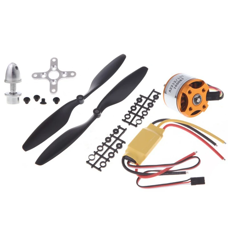 4 комплекта A2212 1000KV/2200KV бесщеточный двигатель + 30A ESC (BEC 2A/5 V) 1045 пропеллер (1 пара)