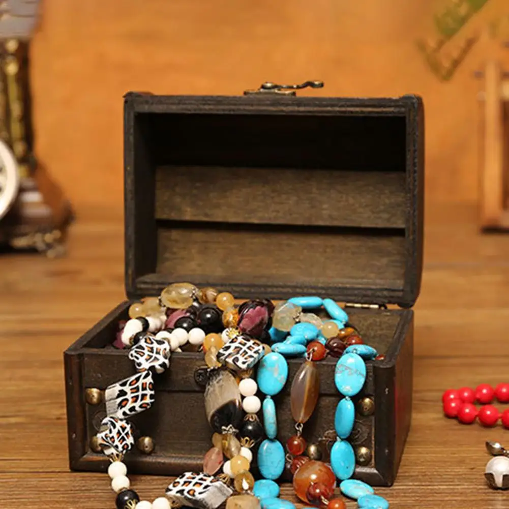 2019 Винтаж замок Декоративный ящик для хранения ювелирных изделий классический