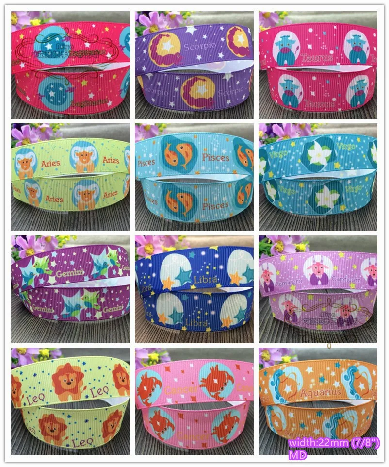 10 метров Созвездие печатных Grosgrain ленты качество для hairbow подарочный набор одежды