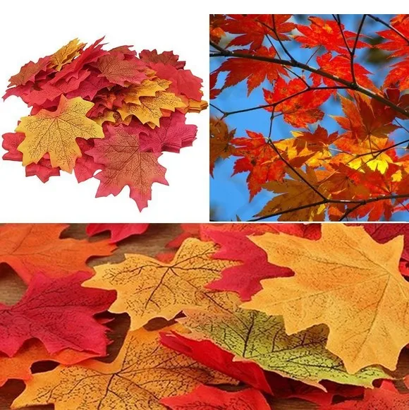 50 шт. разноцветные искусственные кленовые листья|fall leaves|artificial maple leavesmaple leaf |