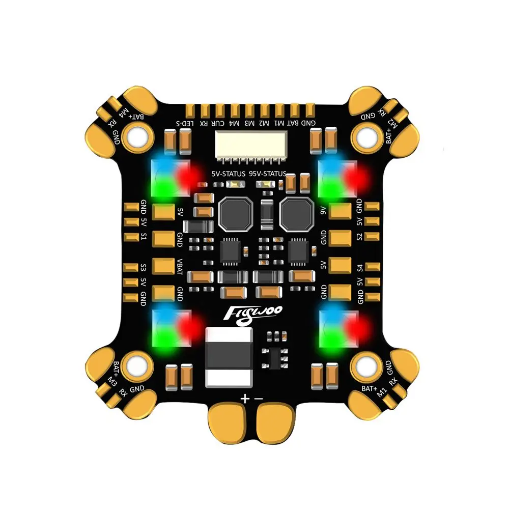 Контроллер полета FLYWOO F405 F4 OSD 5 в 9 В BEC ICM20689 и концентратор питания светодиод Rev1 PDB