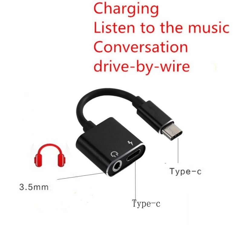 2 в 1 адаптер типа C 3 5 мм Aux аудио кабель зарядный USB к разъему Type C/3 для Xiaomi Mi 6