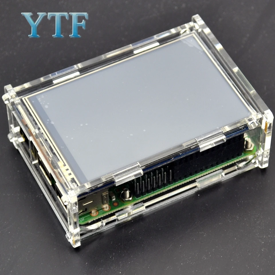 Raspberry pi 2 3 Модель B + поколения Чехол в виде ракушки для Поддержка 5-дюймовый 1920x1080
