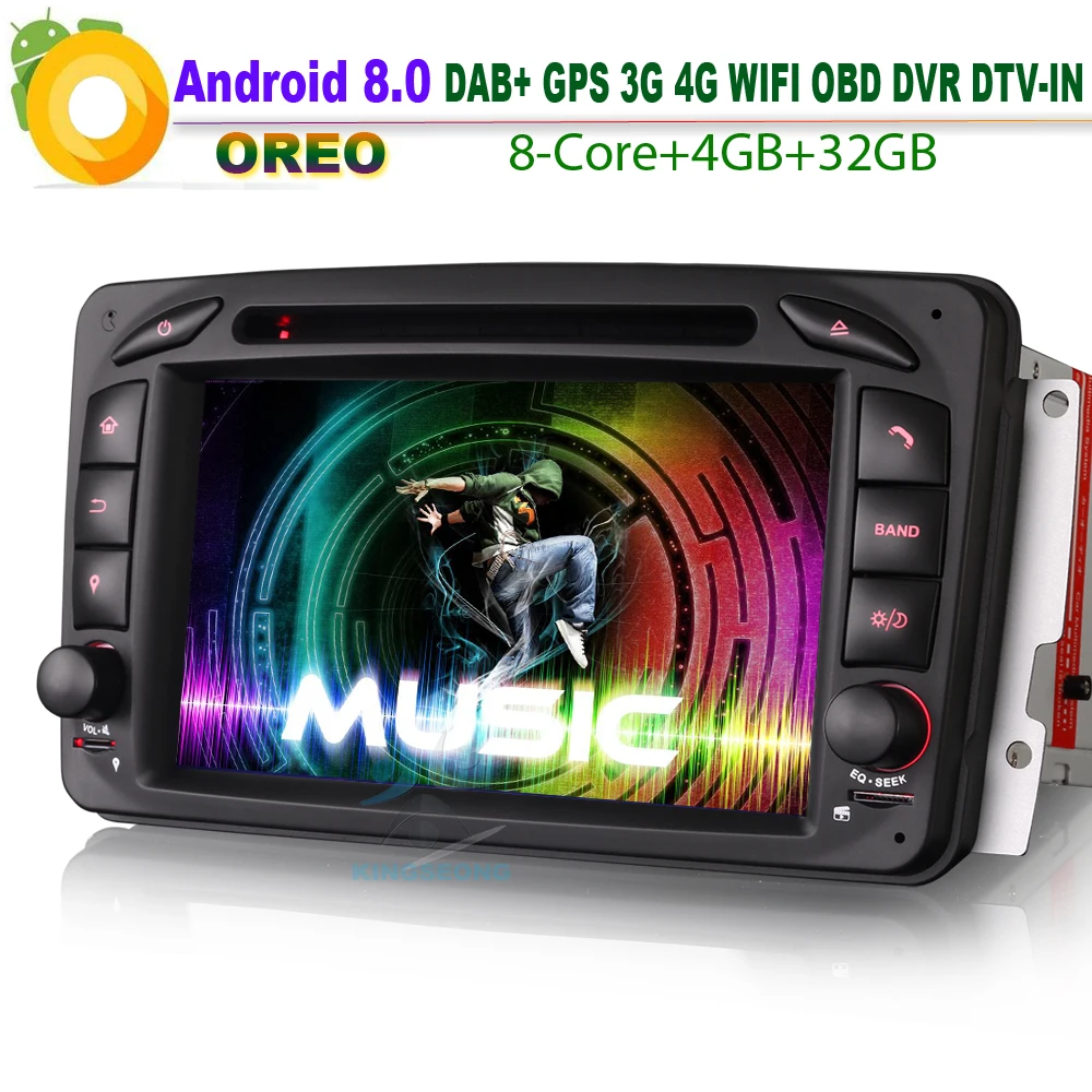 Автомобильный GPS навигационный плеер 8 Kern Android 0 для Mercedes C/CLK W209 W203 Viano Vito Sat Nav DAB +
