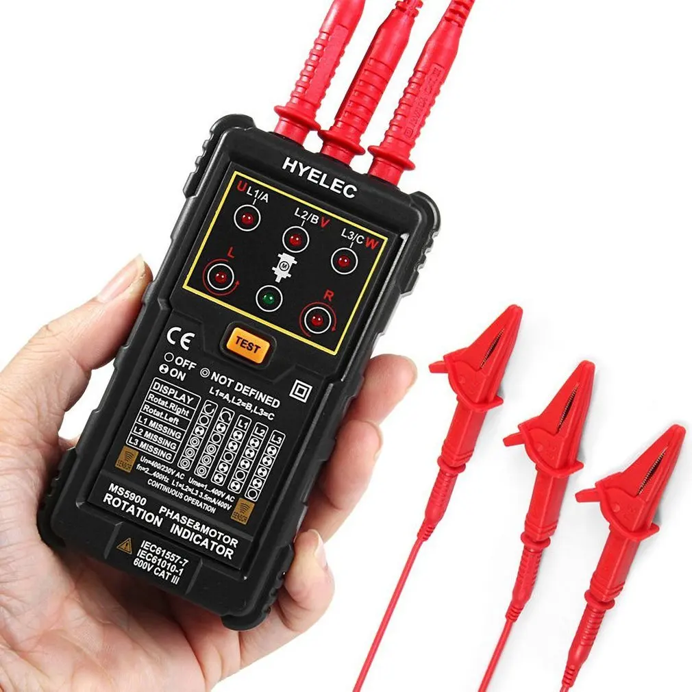 Детектор направления вращения мотора серии фаз электрические Professional Products Safty для