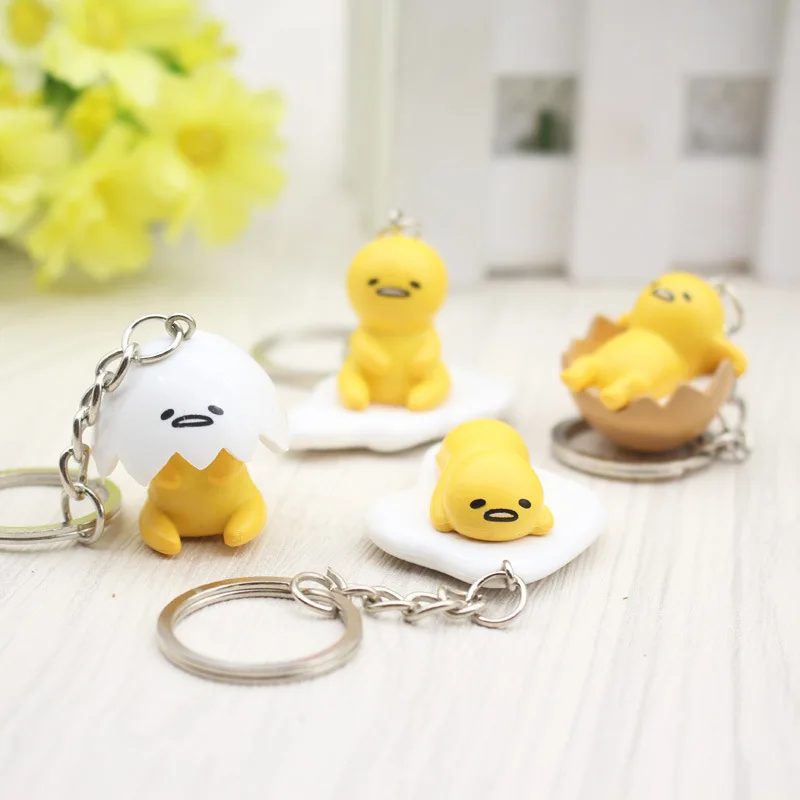 Японская забавная кукла gudetama с ленивым желтком брелок для ключей аксессуары