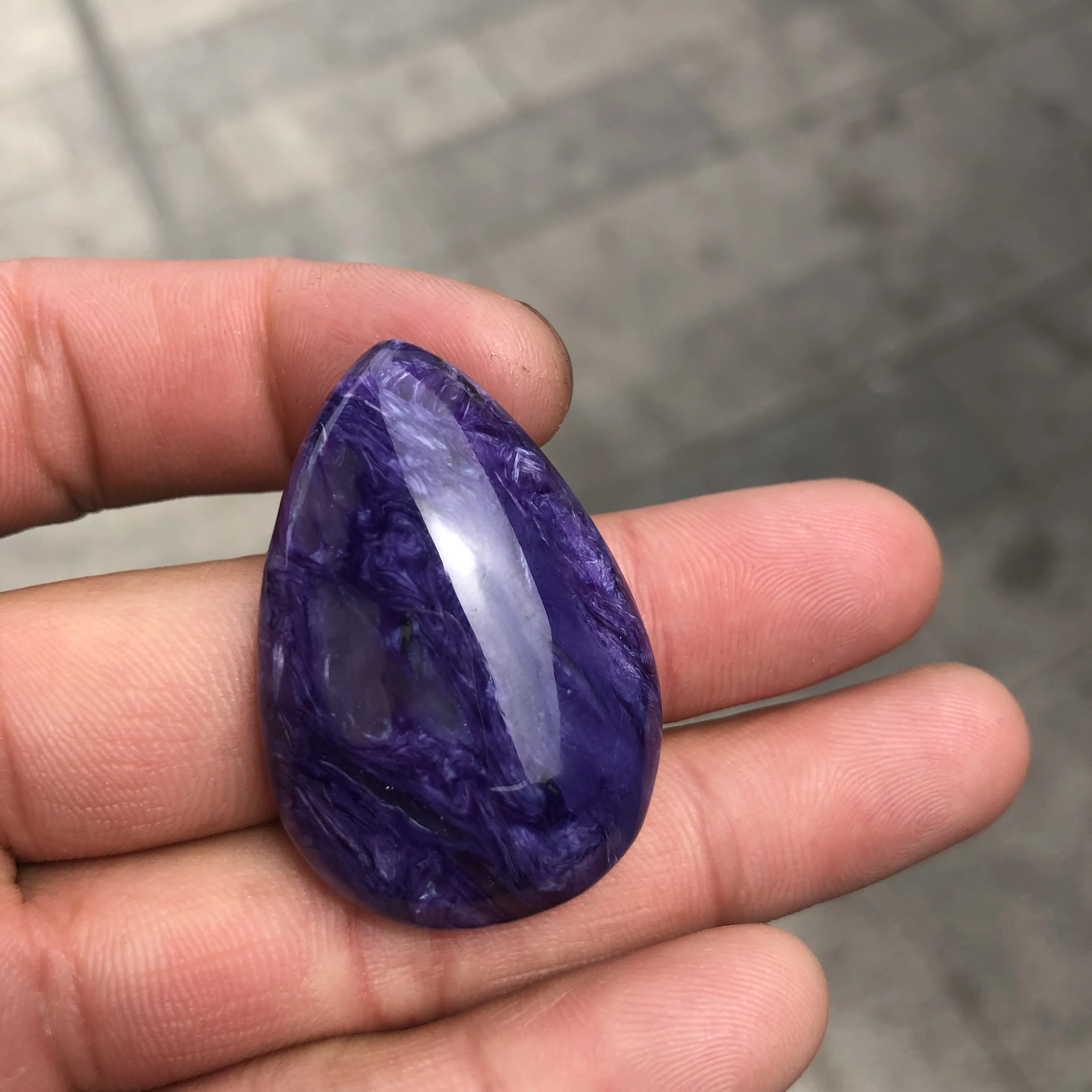 

1pcs Natural purple dragon gold pendant crystal treatment
