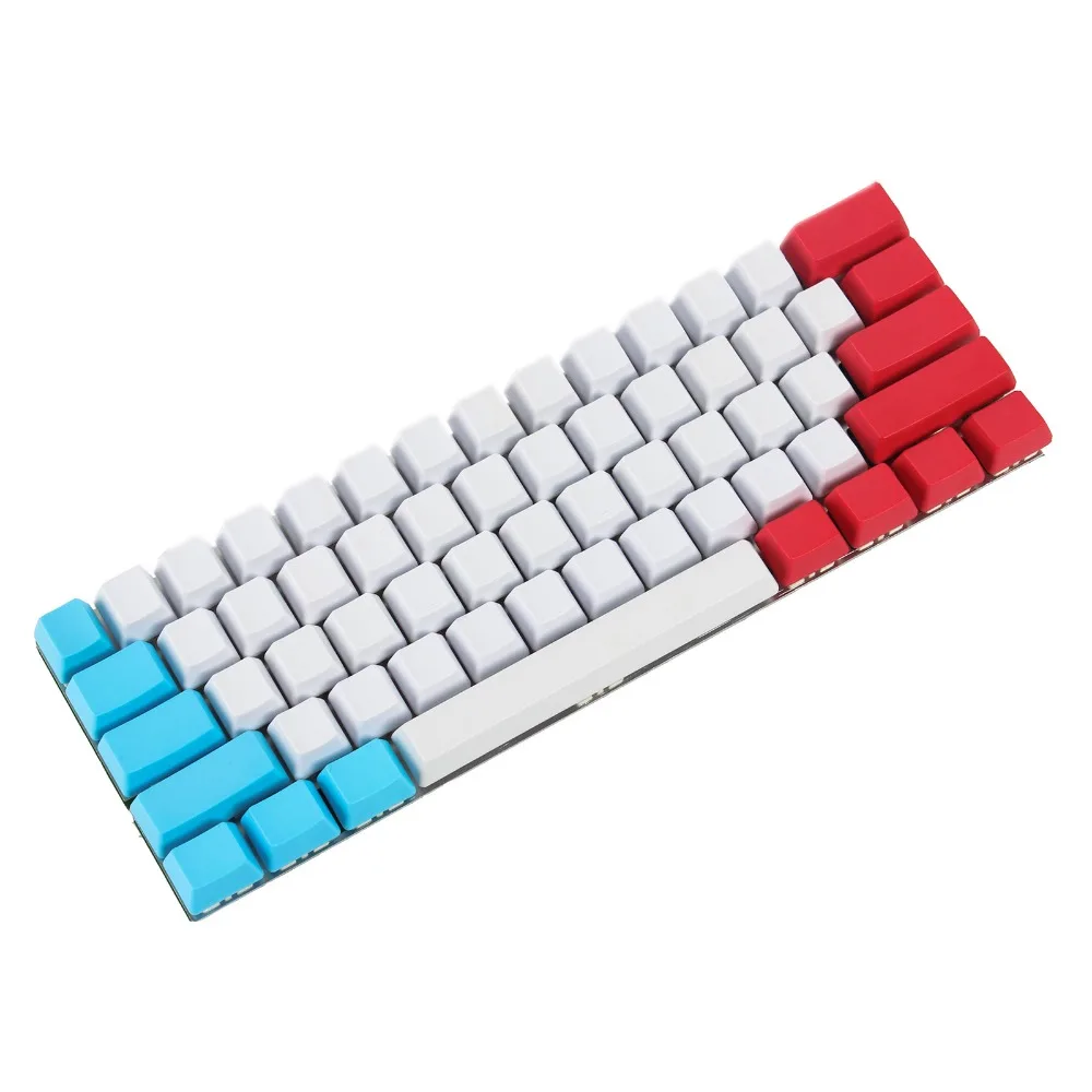 Настраиваемая клавиатура YMDK 61 ANSI OEM профиль толстая PBT колпачок для механической