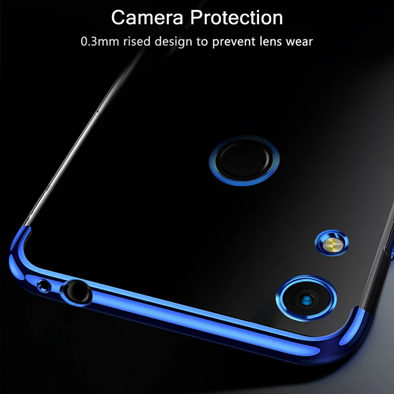 Чехол для Huawei Honor 8A прозрачный мягкий силиконовый тонкий чехол из ТПУ 8 8C