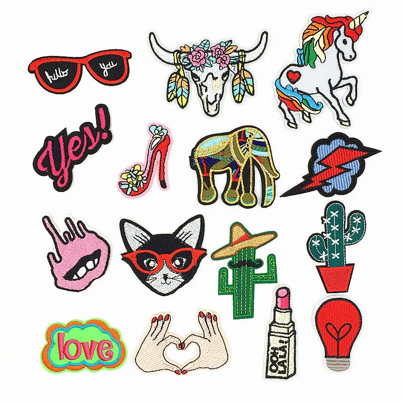 1 предмет мультфильм животных форма ткань в полоску наклейки для одежды вышивка