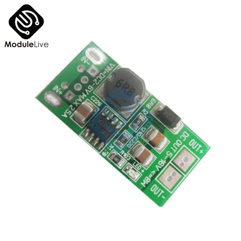 DC 1V 2V 6V 5V to 12V Step Up Boost Module 8W USB входной источник питания преобразователь зарядное