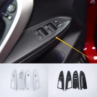 car accessories interior decoration lhd abs armrest window lift down rises cover for mitsubishi eclipse cross 2018 car styling