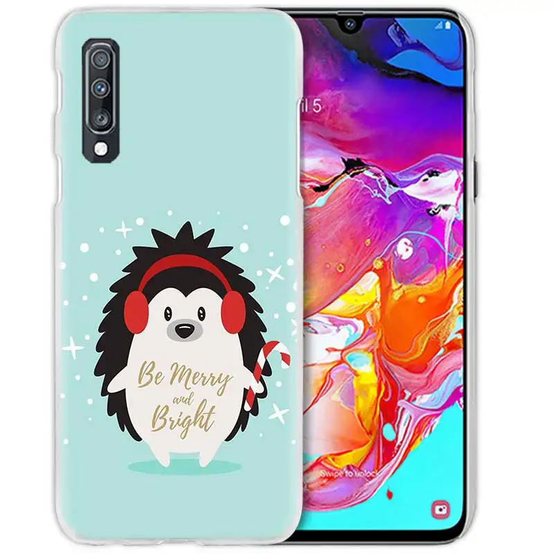 Тонких листов Kawai Ежик чехол для samsung Galaxy A50 A70 A20e A60 A40 A30 A20 A10 A8 A6 плюс A9 A7 Жесткий PC APhone Coque