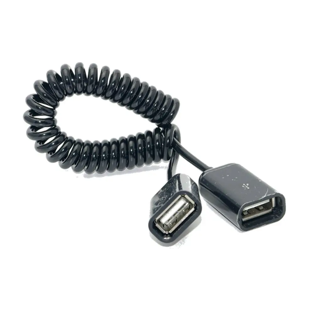 50 см/0 5 м USB 2 0 гнездовой к женскому пружинный Удлинительный кабель