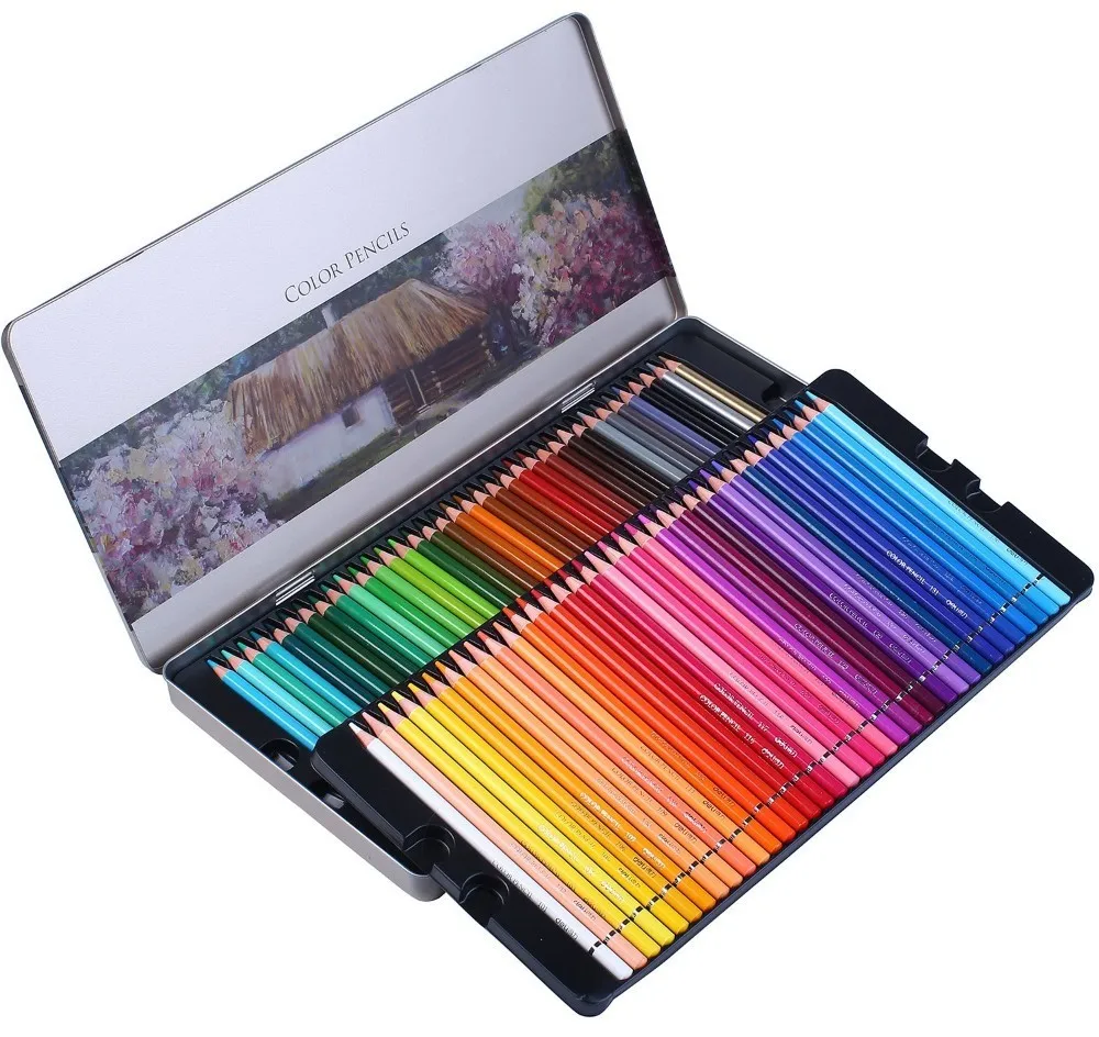 

Deli 72 colours Adult Colouring Pencils for Drawing Colouring books Sketching Coloured Pencils gift for kids School Supplies