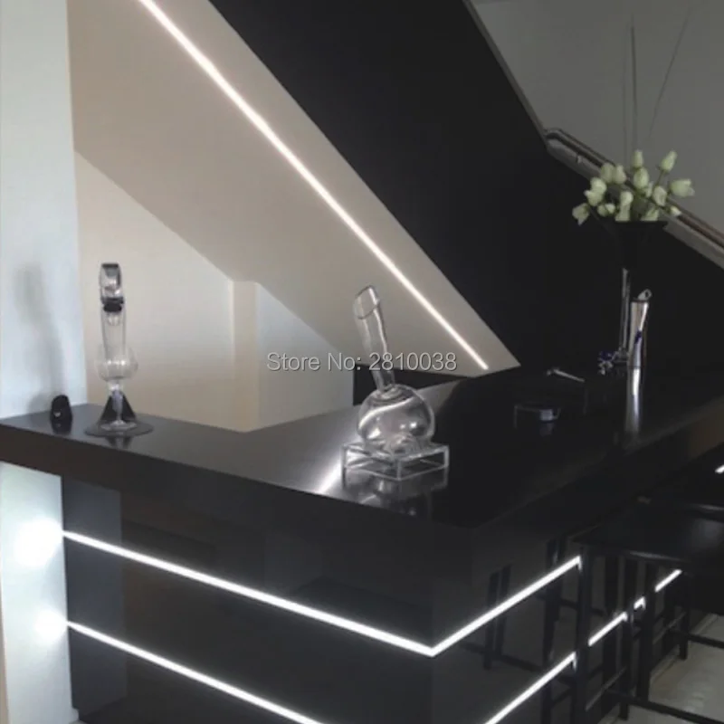 20X1 м в комплекте линейный фланцевый алюминиевый профиль для светодиодных полос и