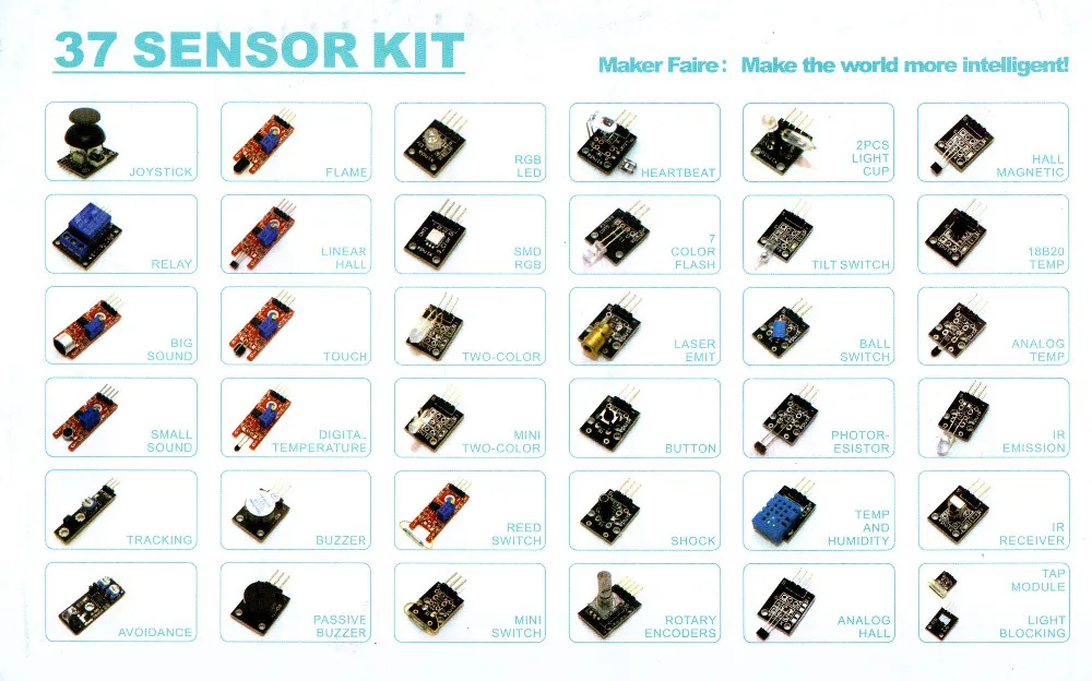 Новое поступление стартовый комплект модуля датчика 37 в 1 для Arduino хорошее