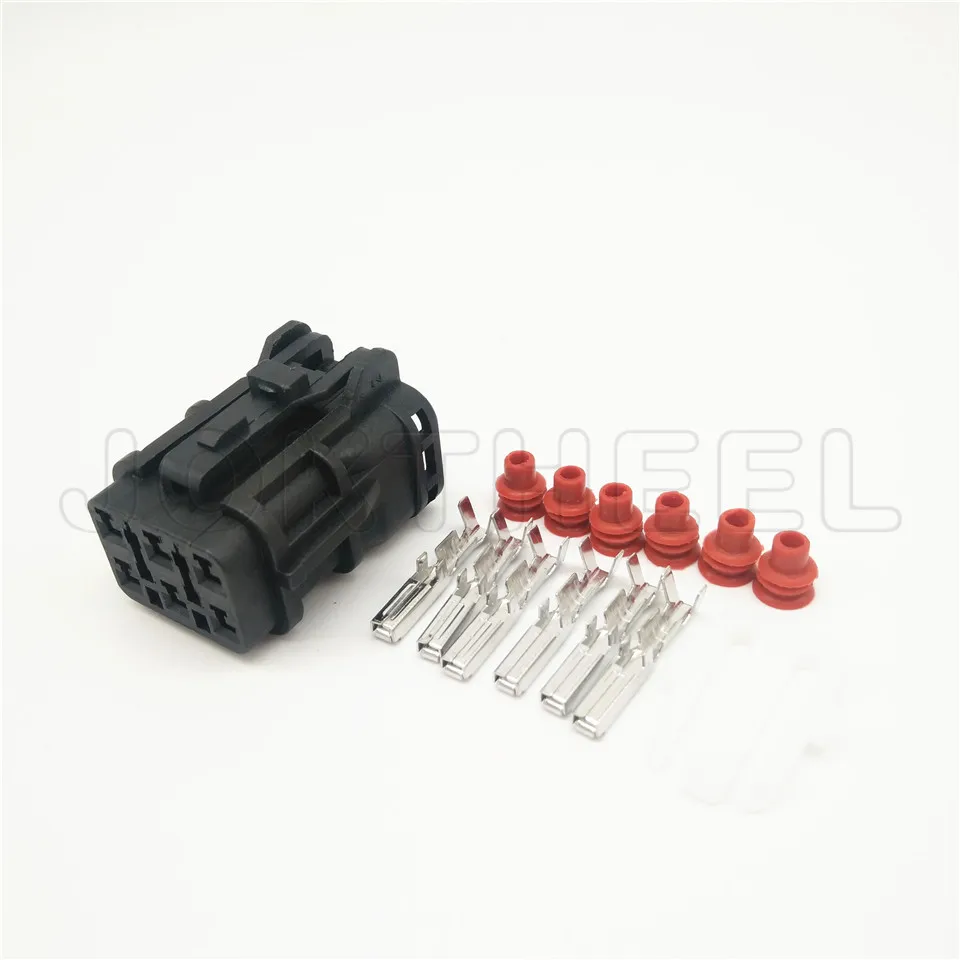 1-20 наборы MG640337-5 MG610335-5 Водонепроницаемый черный pa66 Кэт 6-контактный переходник с внутренней способ Мужской Женский Разъем - Цвет: Female set