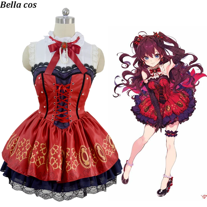 Idolm Ster Золушки на день рождения доступен SSR Ichinose Косплей Shiki костюм платье в стиле