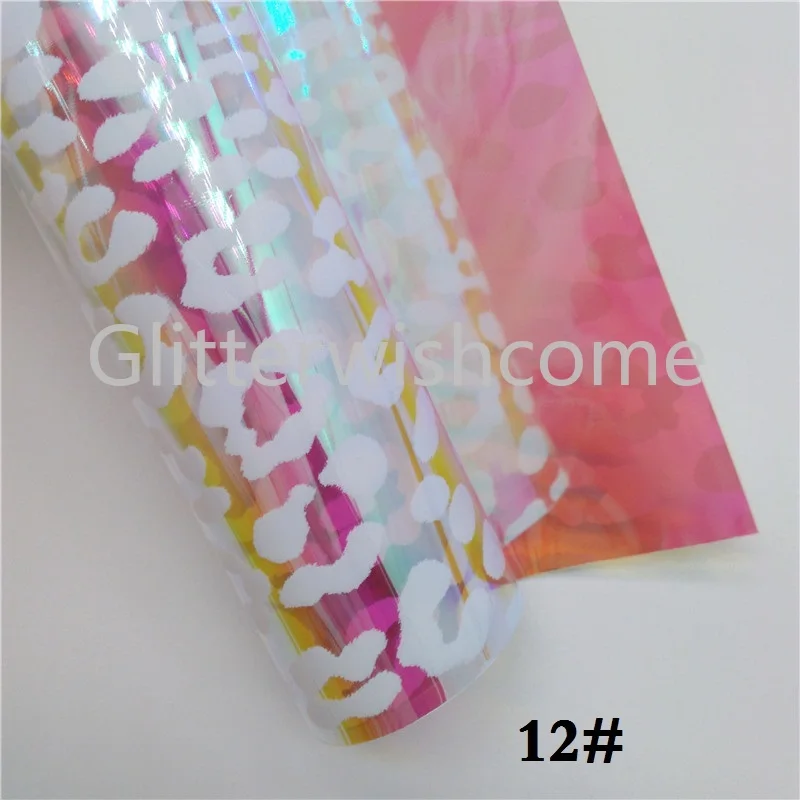 Блестящие прозрачные ТПУ простыни Glitterwishcome 21 х29 см радужные кожаные с