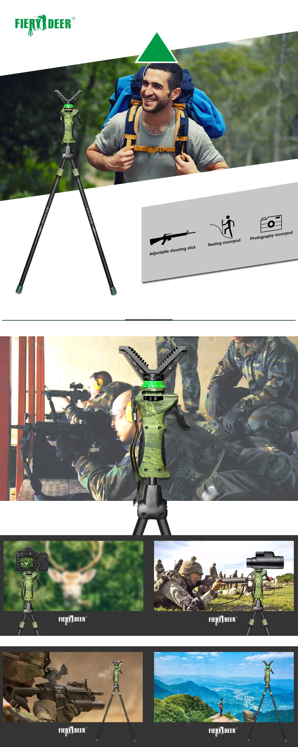 Fierydeer DX-003-02 180 см триггер stick180 см, Venum Outdoors Predator Supreme quickSticks, поддержка для охоты