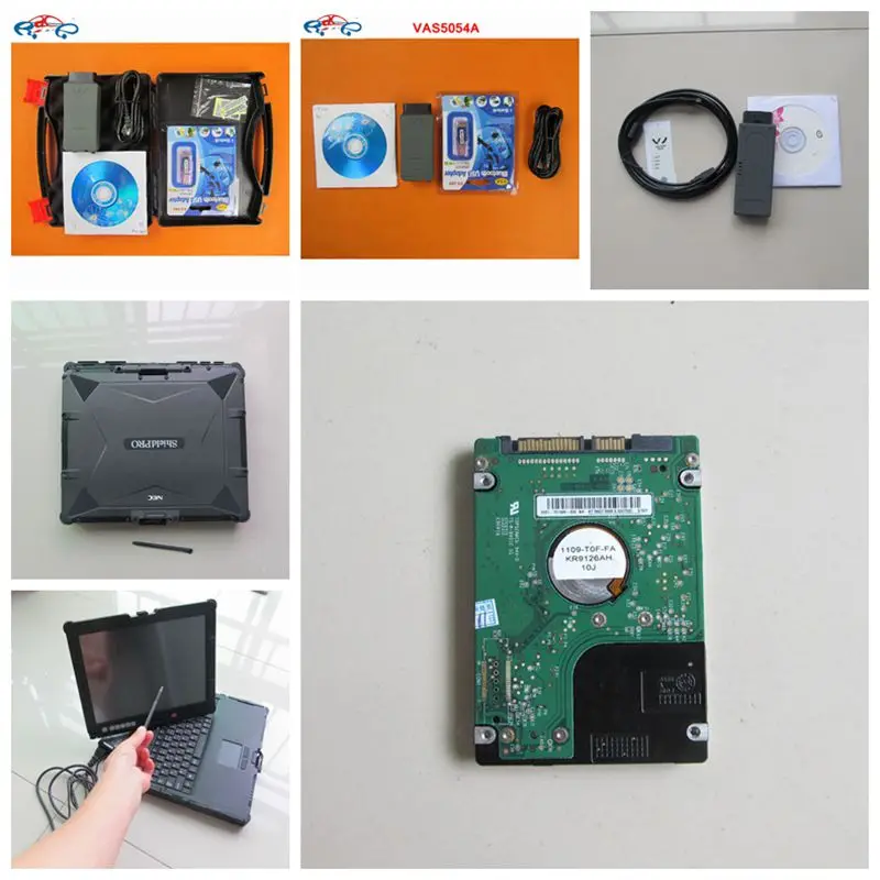 2016 новинка VAS5054a ноутбук NEC диагностический ПК vas5054a oki полный чип с bluetooth + V3.0.3