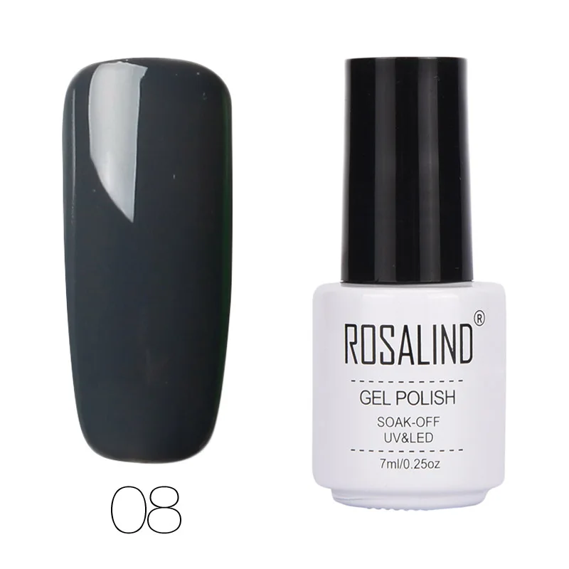 08 Rosalind 7 мл Лак для ногтей Гель-лак для нейл-арта Гибридный лак 58 цветов УФ набор гель-лаков для ногтей Полуперманентная основа для маникюра - Цвет: 08