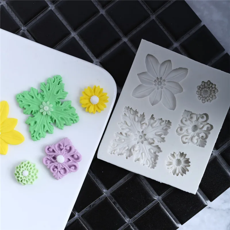 2018 DIY Fondant силиконовые формы для торта с цветами силиконовая форма помадки