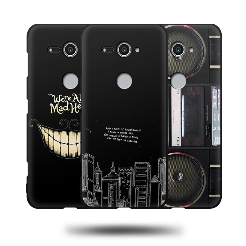 JURCHEN Phone Case For Sony Xperia XZ2 Compact TPU Soft Silicone Back Cover Dual H8314 H8324 |