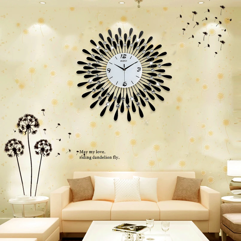 Часы с бриллиантами железные настенные часы модные карманные художественные