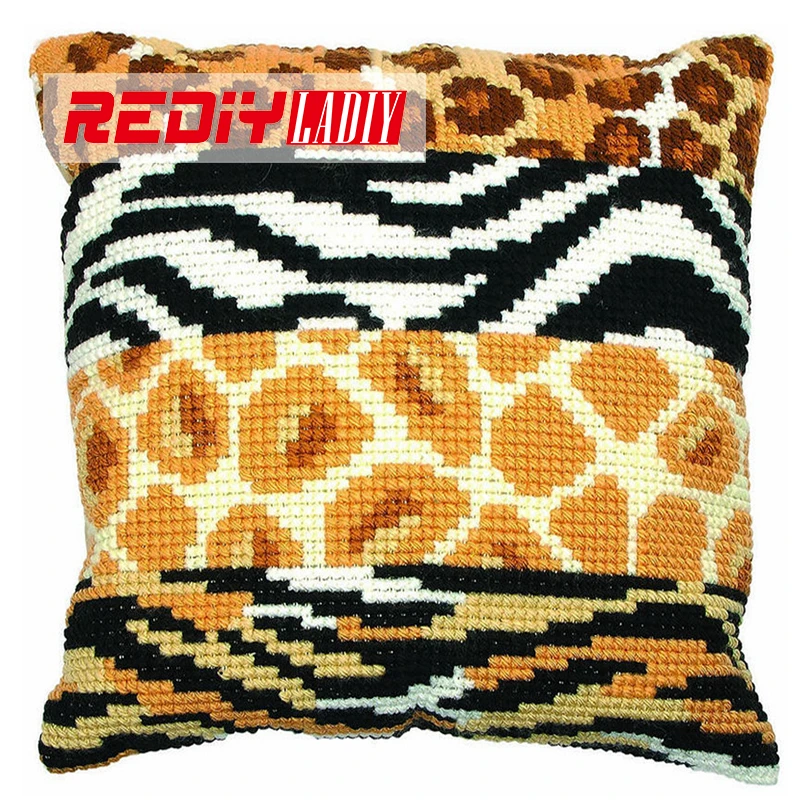 LADIY вышивка крестиком наволочка акриловая пряжа для кресло с вышивкой подушки