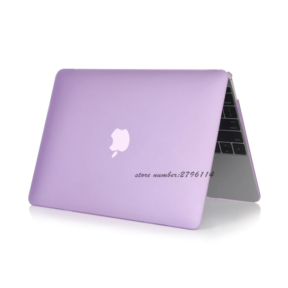 Горячий фиолетовый Кристальный чехол для Apple Macbook Air Pro Retina 11 12 13 15 ноутбука сумка Mac