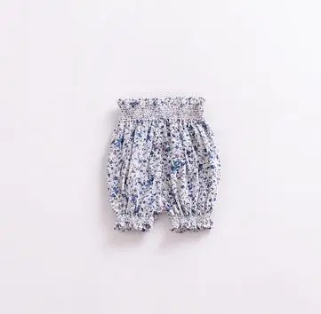 blueflower Популярные детские шорты для маленьких девочек; милые короткие штаны с цветочным принтом; модные детские шорты с цветочным принтом; сезон весна-лето - Цвет: blueflower