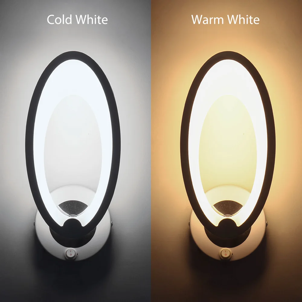 White Modern Wall Lamp 7W 85-265V AC Bedside Bedroom Stair Indoor Lighting LED Sconce Reading light Hotel Decorative | Лампы и