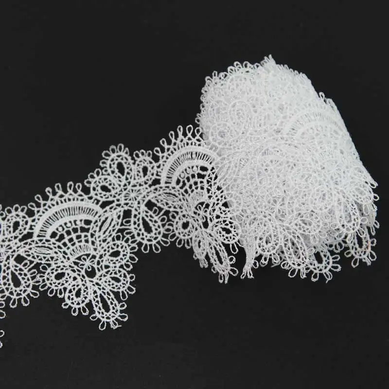 2 ярдов белая кружевная отделка мягкая Венеция Кружева свадьба сделай сам шитье