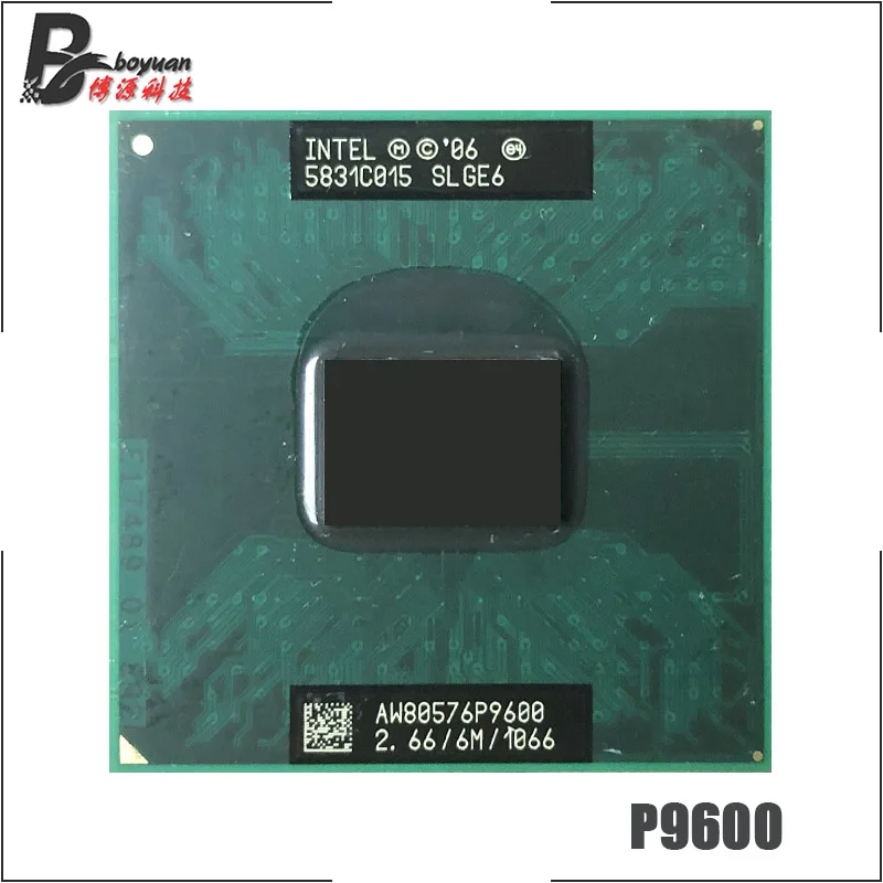 Процессор Intel Core 2 Duo Mobile P9600 SLGE6 6 ГГц двухъядерный процессор 6M 25W Socket P | Компьютеры и