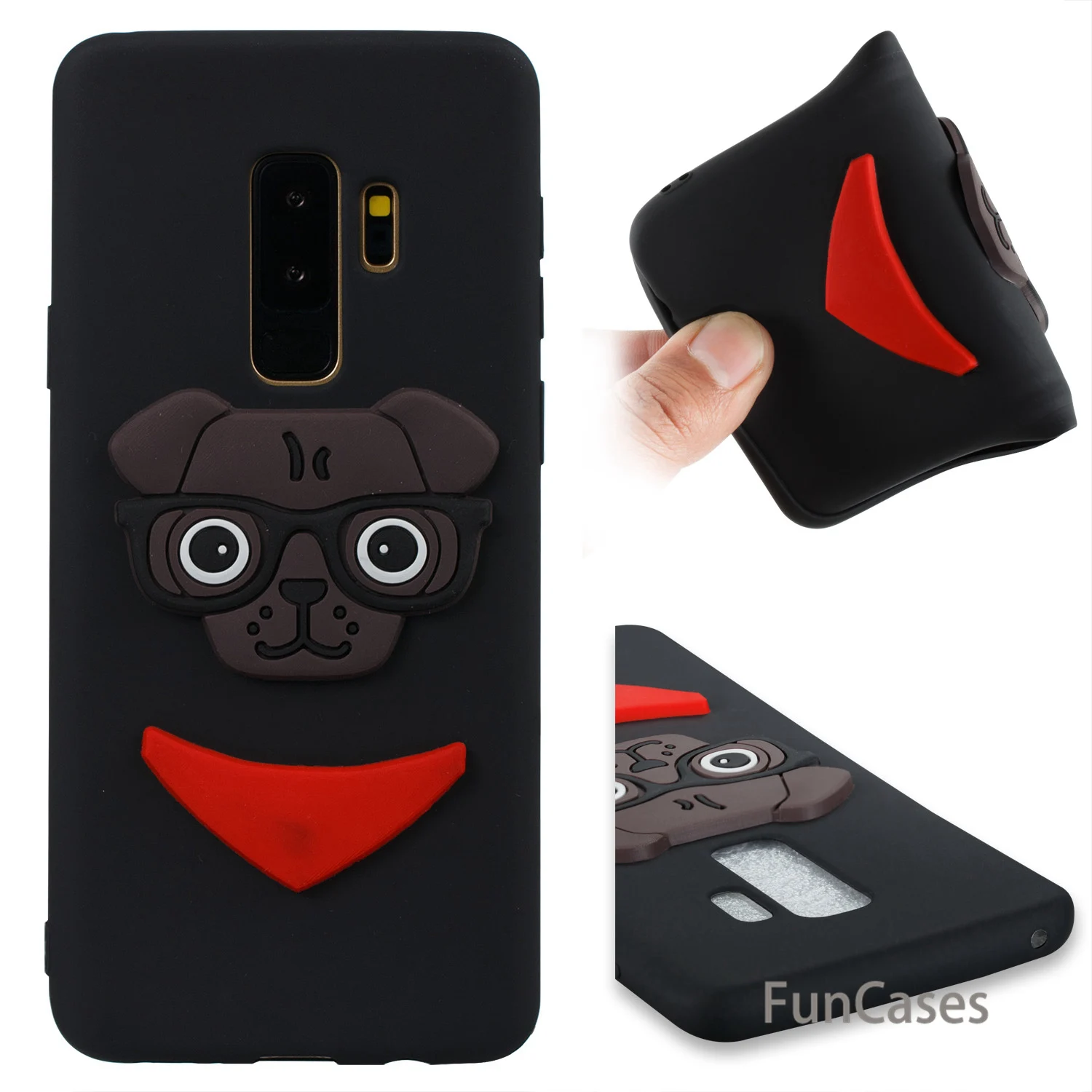 Чехол с милым щенком для samsung S9 Plus мягкий силиконовый чехол телефона абстрактные