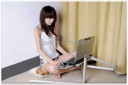 2014 top sale Folding Nottable Laptop Stand Table Adjustable Notebook Desk table laptop stand for bed free ship bandeja | Компьютеры и