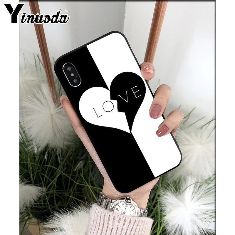 Yinuoda разбитое сердце силиконовый мягкий ТПУ чехол для телефона для iPhone 5 5Sx 6 7 7plus 8 8Plus X XS MAX XR