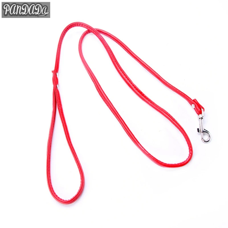 panDaDa Dog Leash Leather Glisson Loop Collar For Dogs Beetle Training Belt Pet Leashes|pet dog leash|dog leashtraction rope |