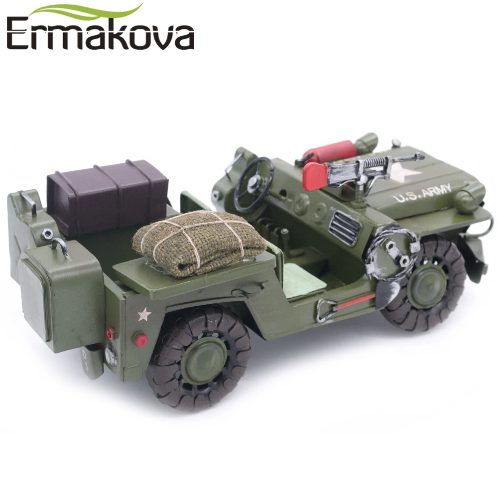 ERMAKOVA Американский Ретро металлический военный автомобиль орнамент винтажный