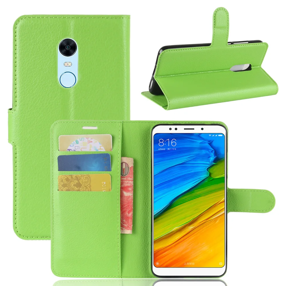 Кожаный флип-чехол для Xiaomi Redmi 4A 5A 5 Plus Note Pro с отделениями карт чехол-кошелек Coque A2