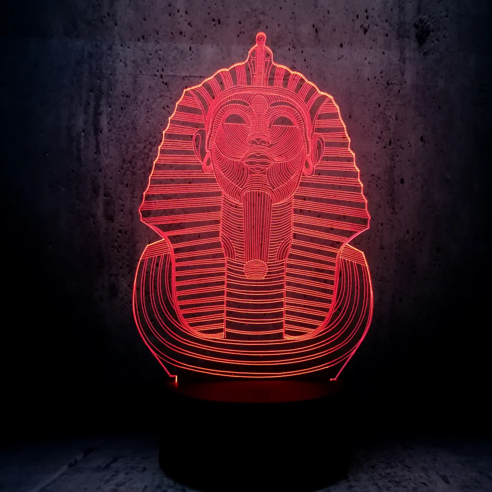Новый 3d Сфинкс Usb Rgb Светодиодный Ночник светильник многоцветный меняющийся
