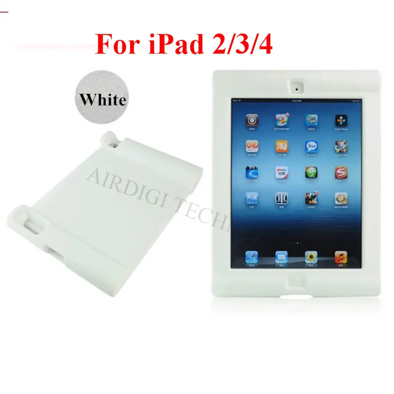 white for ipad 2 3 4 Противоударный Защитный чехол для Apple iPad 2/3/4 силиконовый ударостойкий чехол Крышка для дома Для детей с бесплатной доставкой - Цвет: white for ipad 2 3 4