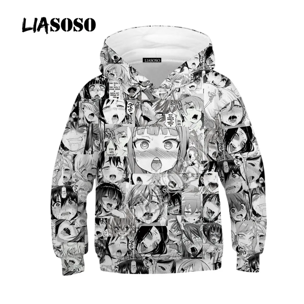 LIASOSO 2019 Pllover детей аниме мультфильм толстовки время приключений/Тоторо/Pokemon Kawaii