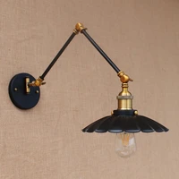 led adjustable swing arm lamp vintage wall light fixtures edison retro loft style industrial wall sconce appliques murale