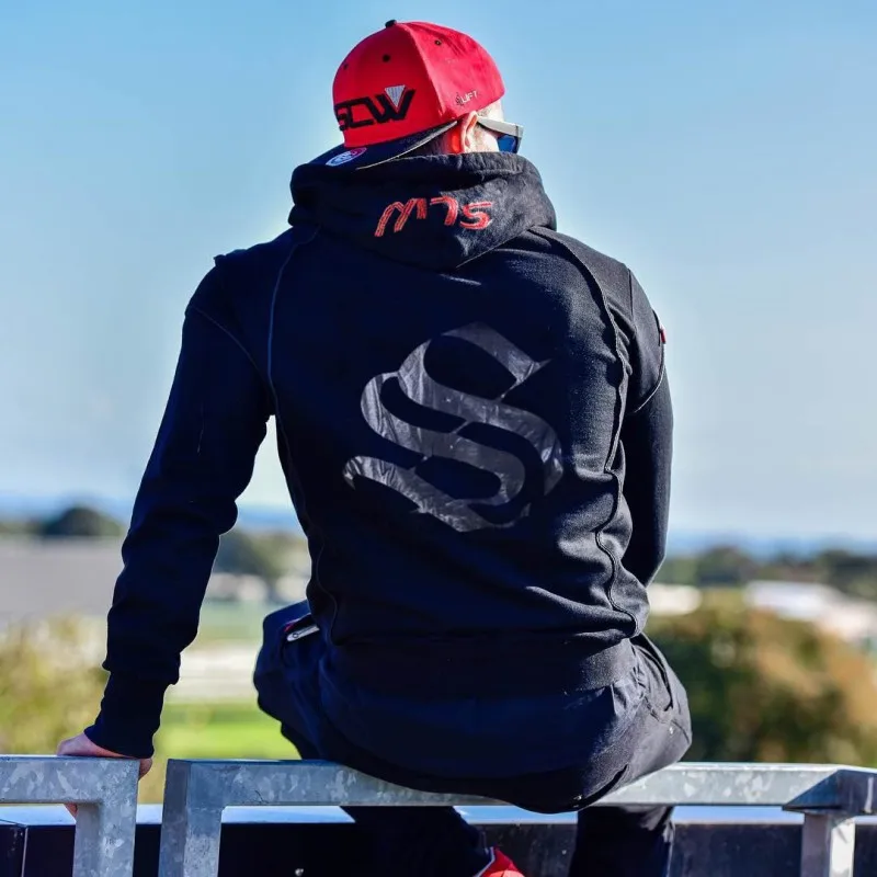 2019 осень новый мужской хлопковый свитер с капюшоном тренажерные залы Фитнес